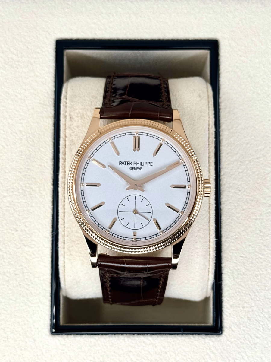 Patek Philippe Calatrava 40mm 6119R Rose Gold White Dial