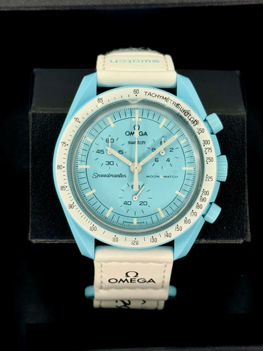 NEW Omega S033L100 Bioceramic Moon Swatch - Mission to Uranus
