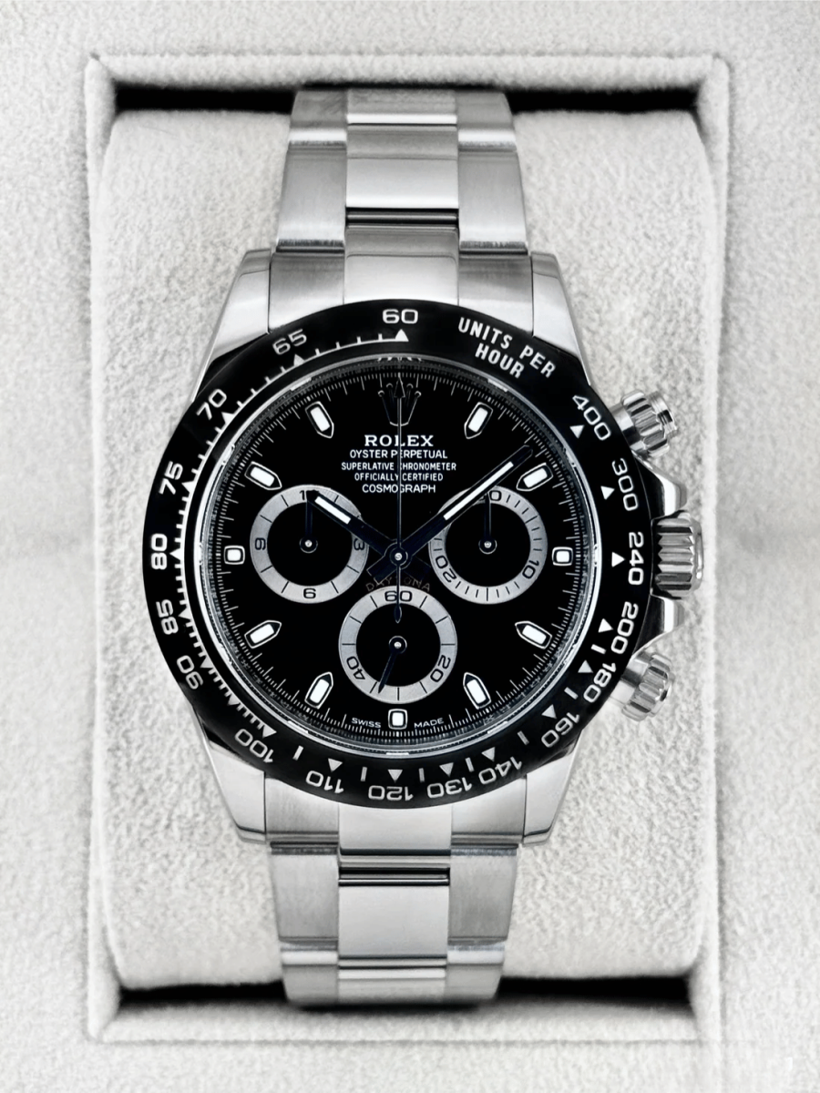 2023 Rolex Daytona 40mm 116500LN Stainless Steel Black Dial