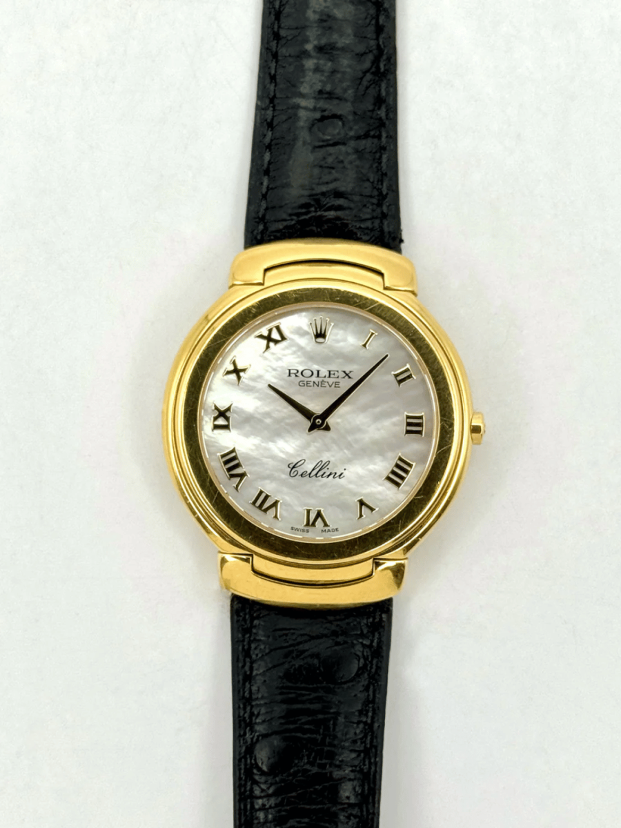2006 Rolex Cellini 37mm 6623/8 18kt Yellow Gold Mother of Pearl Dial
