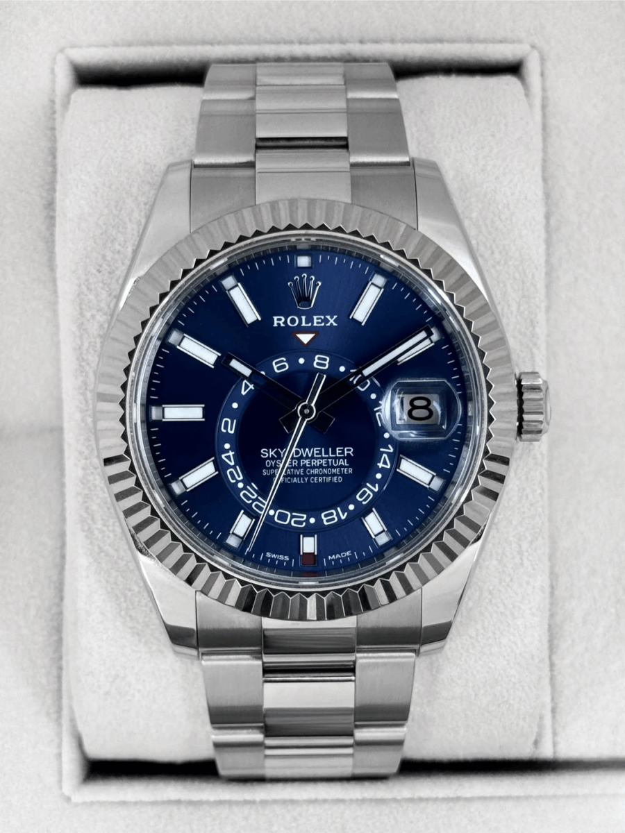 2025 CPO Rolex Sky-Dweller 42mm 326234 Stainless Steel Oyster Blue Dial (CPO)