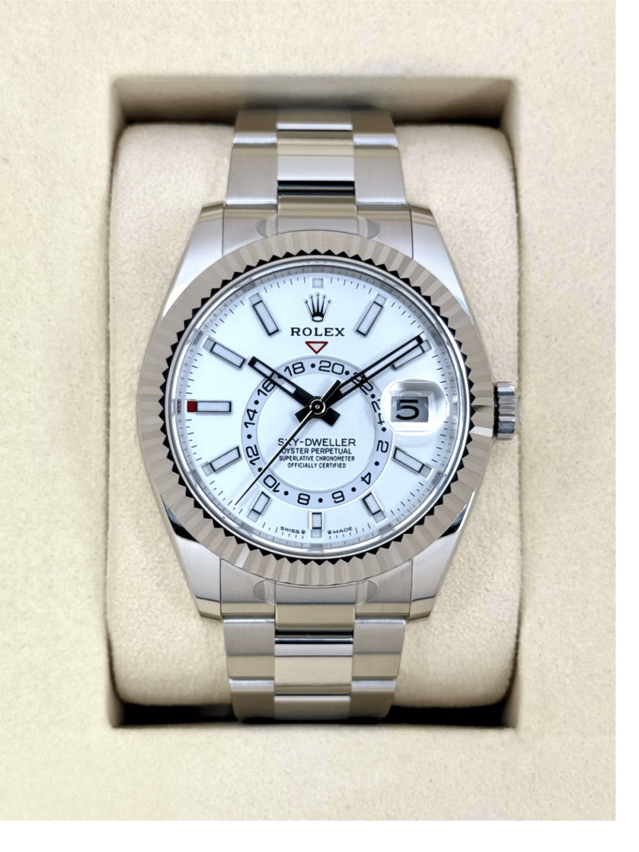 NEW 2025 Rolex Sky-Dweller 42mm 336934 Stainless Steel Oyster White Dial