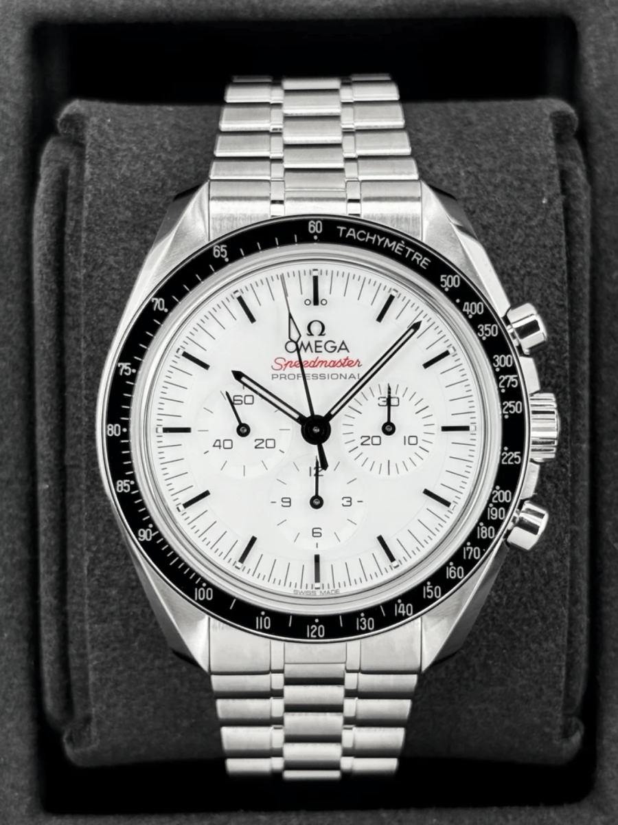 NEW 2025 Omega Speedmaster Moonwatch Pro 310.30.42.50.04.001 42mm White Dial