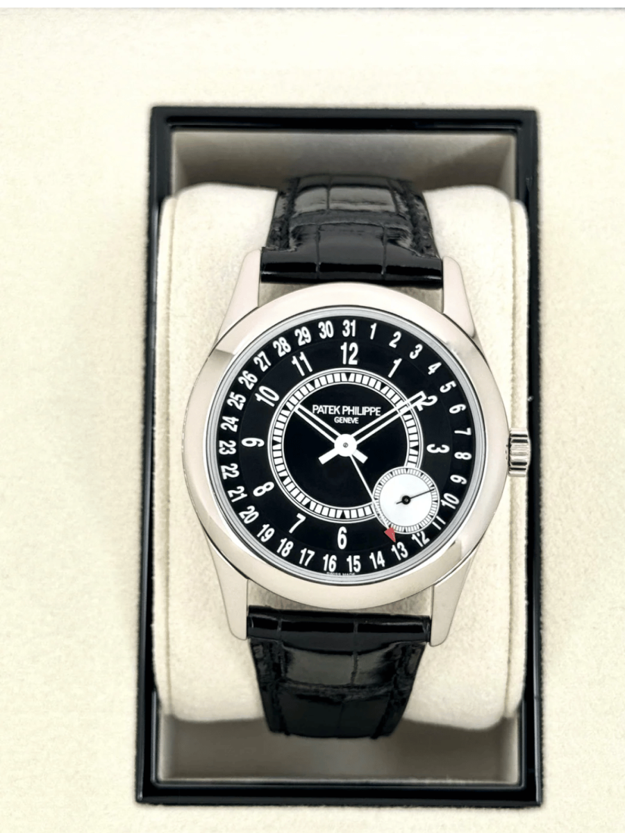 2019 Patek Philippe Calatrava 6006G White Gold Black Dial