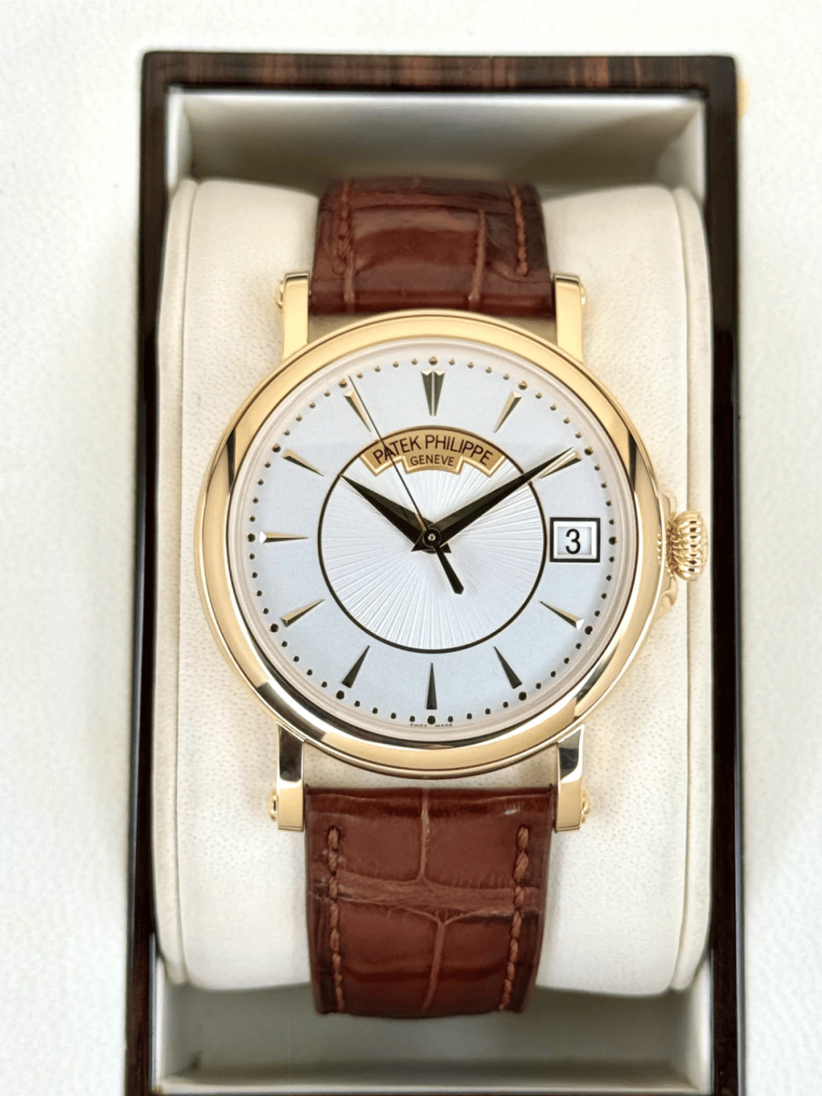 2013 Patek Philippe Calatrava 38mm 5153J Yellow Gold Silver Dial