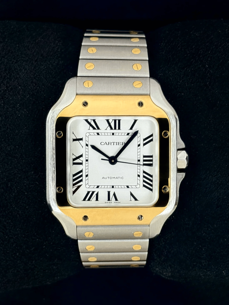 2020 Cartier Santos 35.1mm W2SA0007 Two-Tone White Dial