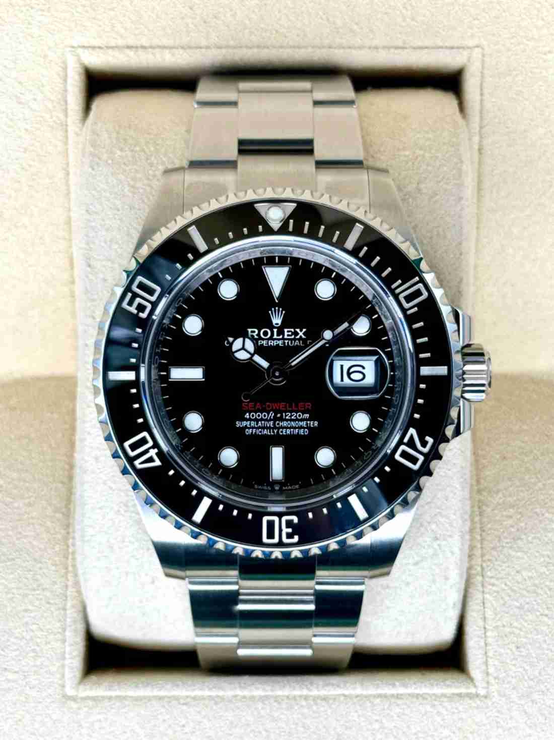 2021 Rolex Sea-Dweller 43mm 126600 Stainless Steel Black Dial