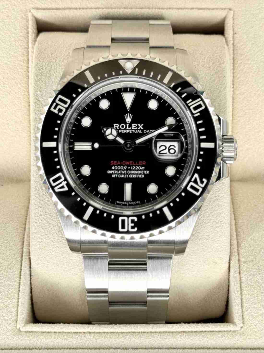 2018 Rolex Sea-Dweller 43mm 126600 Black MK 1 Dial