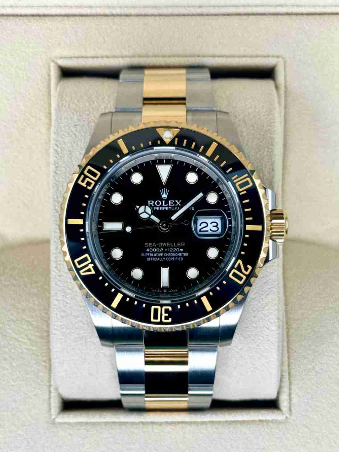 2022 Rolex Sea-Dweller 43mm 126603 Two-Tone Black Dial