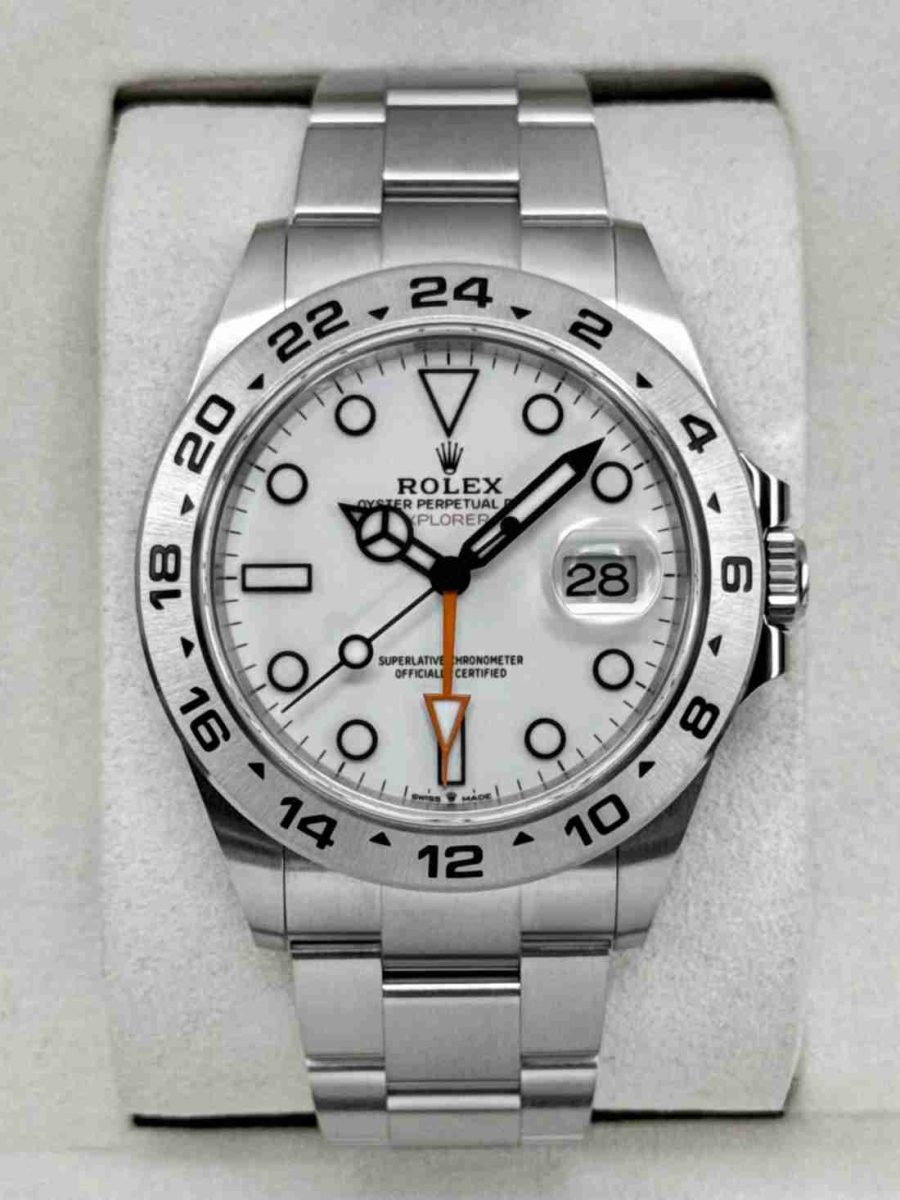 2025 Rolex Explorer II 42mm 226570 Polar White Dial