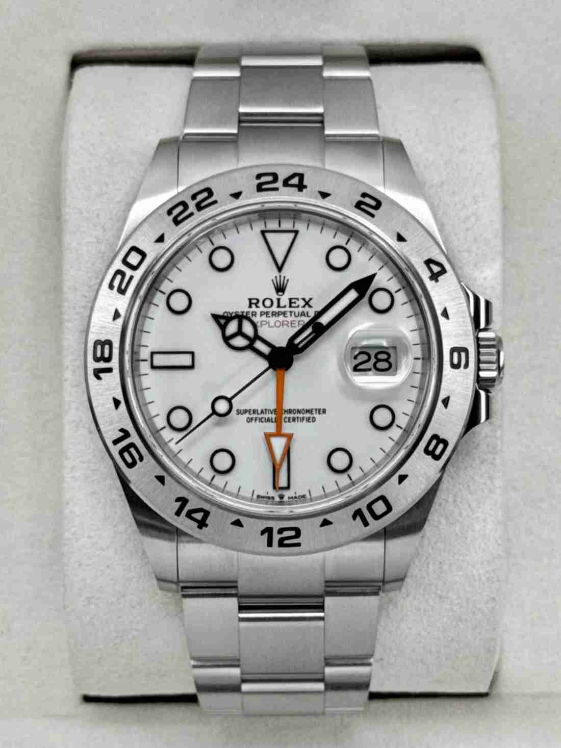 2025 Rolex Explorer II 42mm 226570 Polar White Dial