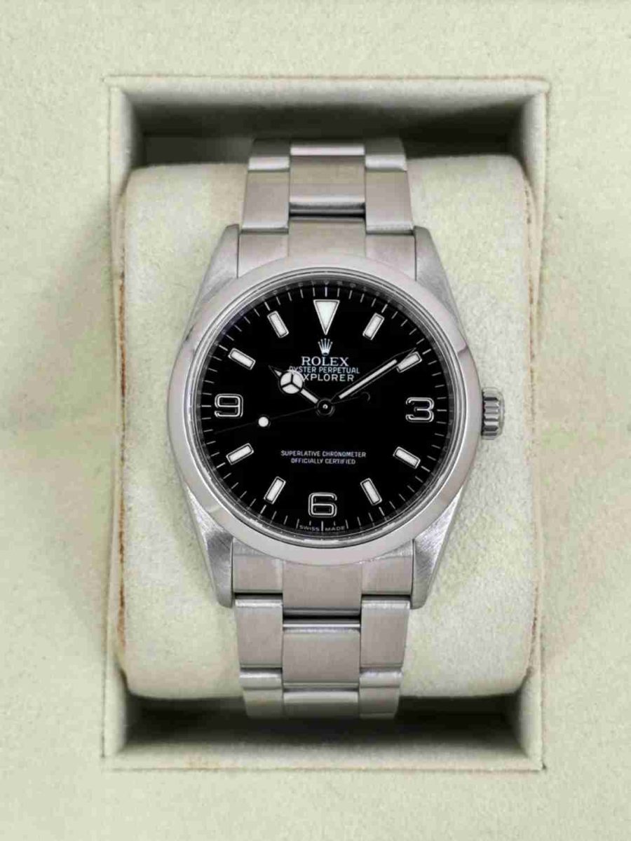 2013 Rolex Explorer 36mm 114270 Stainless Steel Black Dial