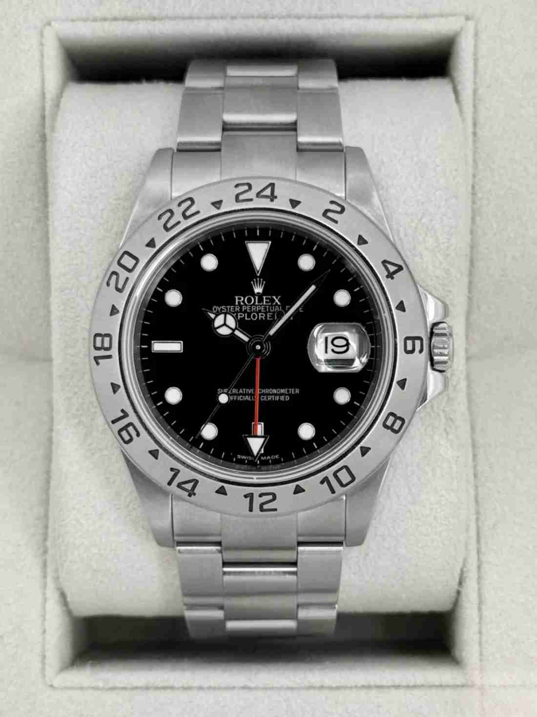 2007 Rolex Explorer II 40mm 16570 Stainless Steel Black Dial