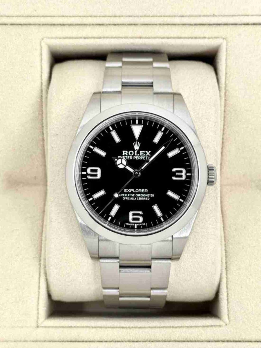 2020 Rolex Explorer 39mm 214270 Stainless Steel Black Dial