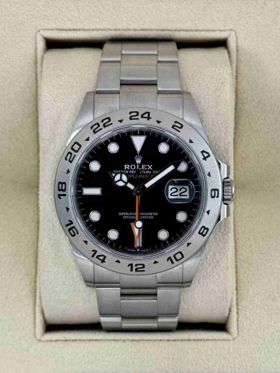 2022 Rolex Explorer II 42mm 226570 Black Dial