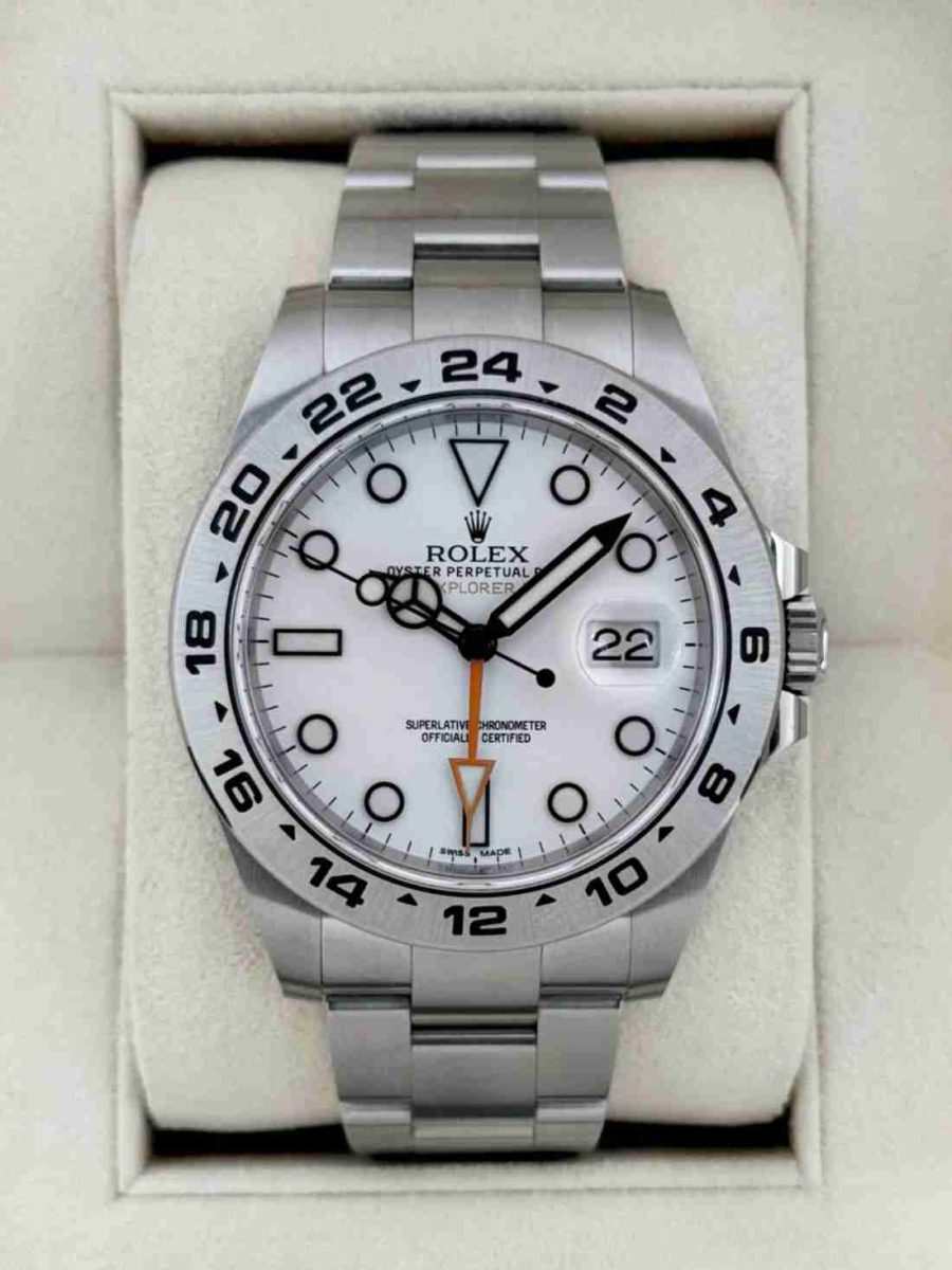 2020 Rolex Explorer II 42mm 216570 Polar White Dial