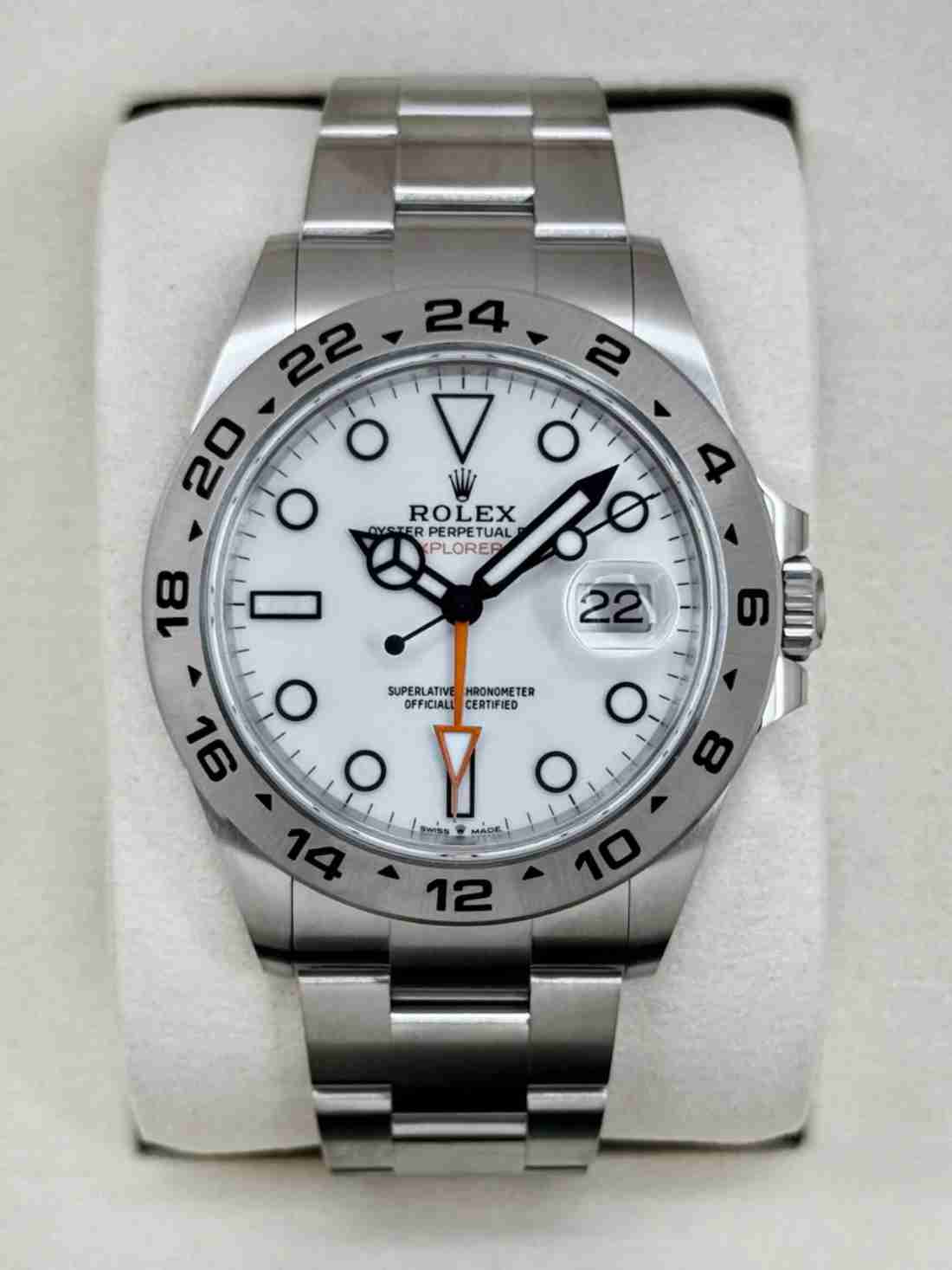 NEW 2026 Rolex Explorer II 42mm 226570 Polar White Dial (STICKERED)
