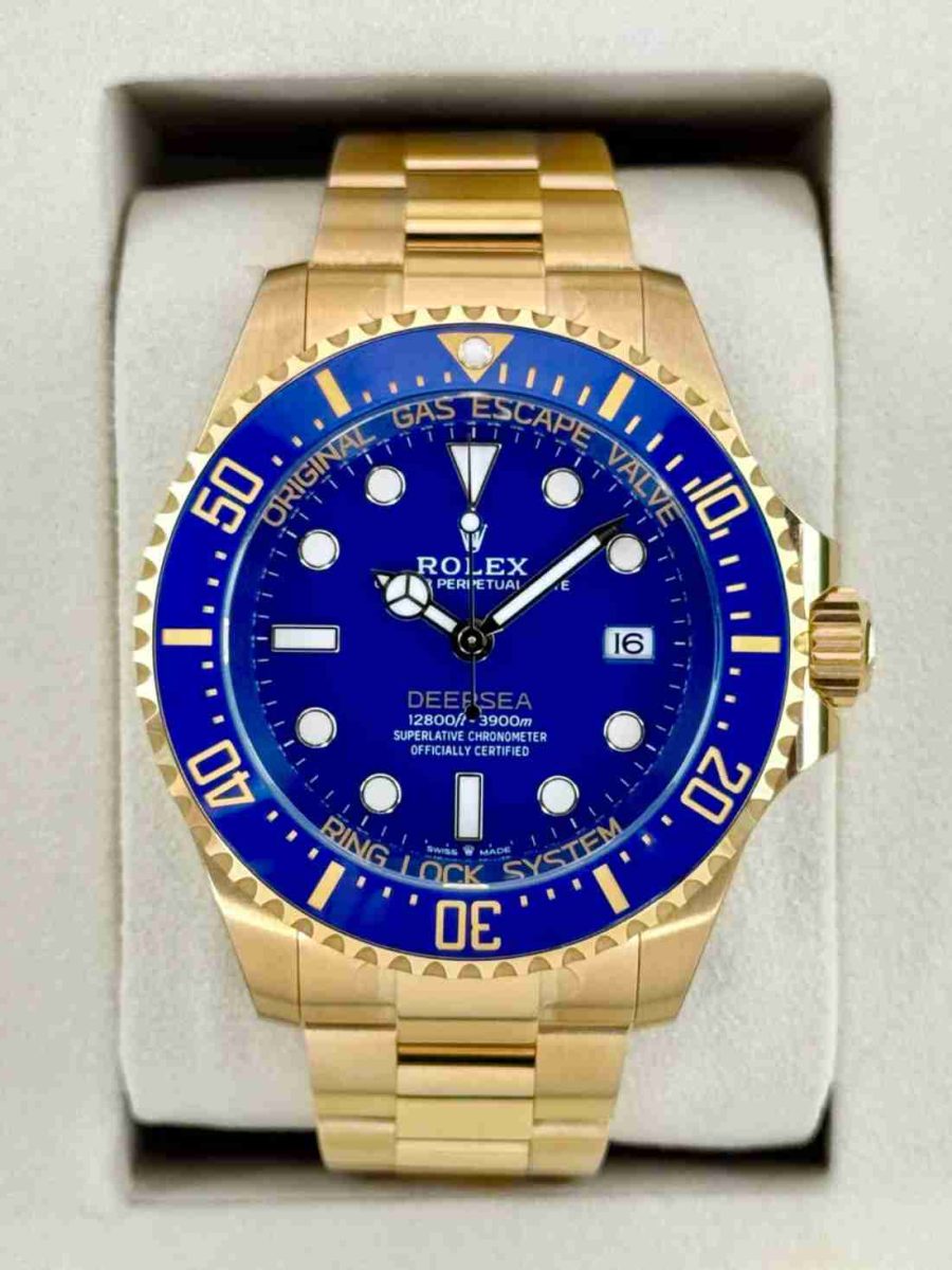 NEW 2026 Rolex Deepsea 44mm 136668LB Yellow Gold Blue Dial (STICKERED)