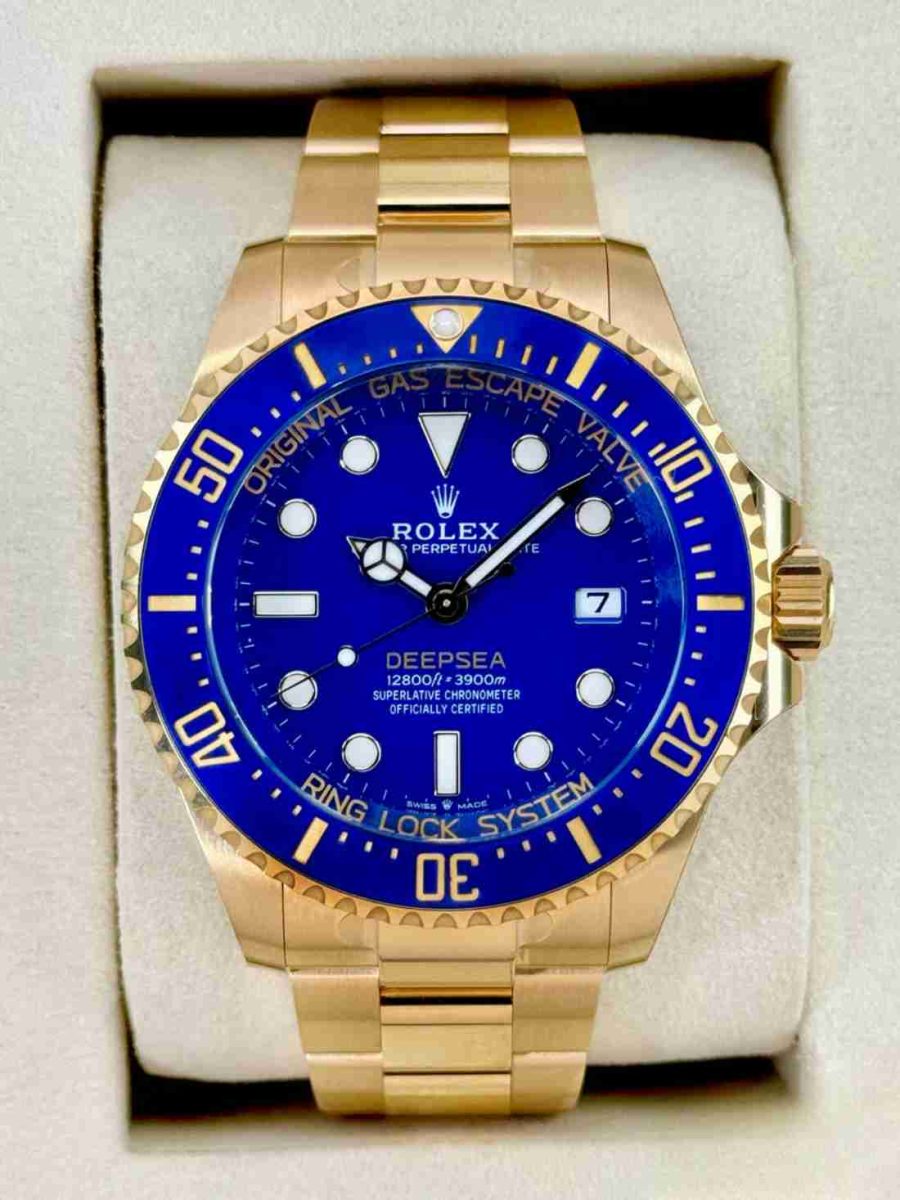 NEW 2025 Rolex Deepsea 44mm 136668LB Yellow Gold Blue Dial (STICKERED)