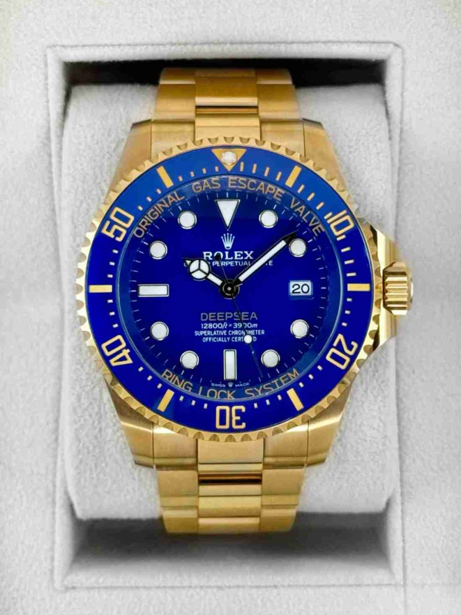 NEW 2025 Rolex Deepsea 44mm 136668LB Yellow Gold Blue Dial
