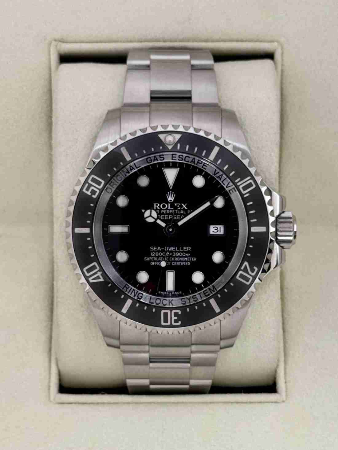 2010 Rolex Deepsea 44mm 116660 Stainless Steel Black Dial