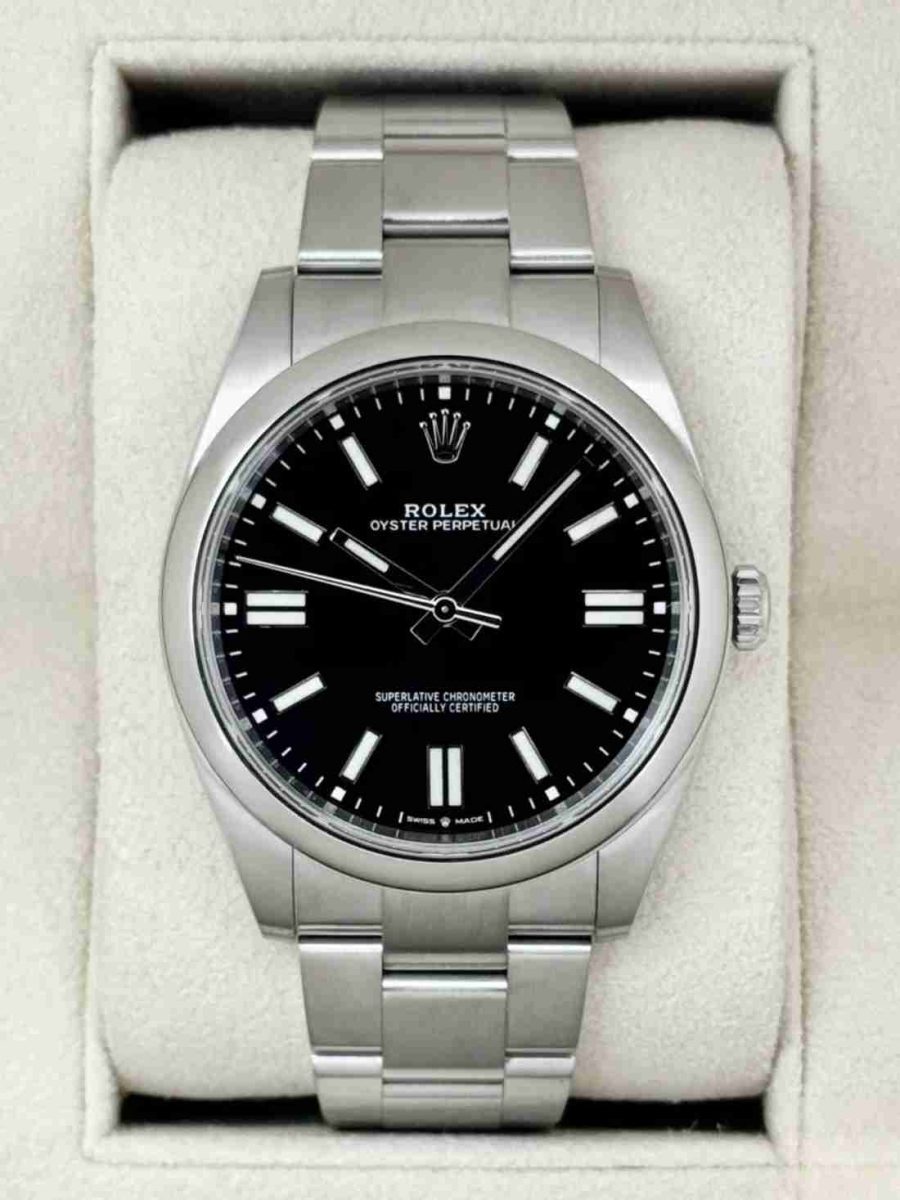 2023 Rolex Oyster Perpetual 41mm 124300 Black Dial