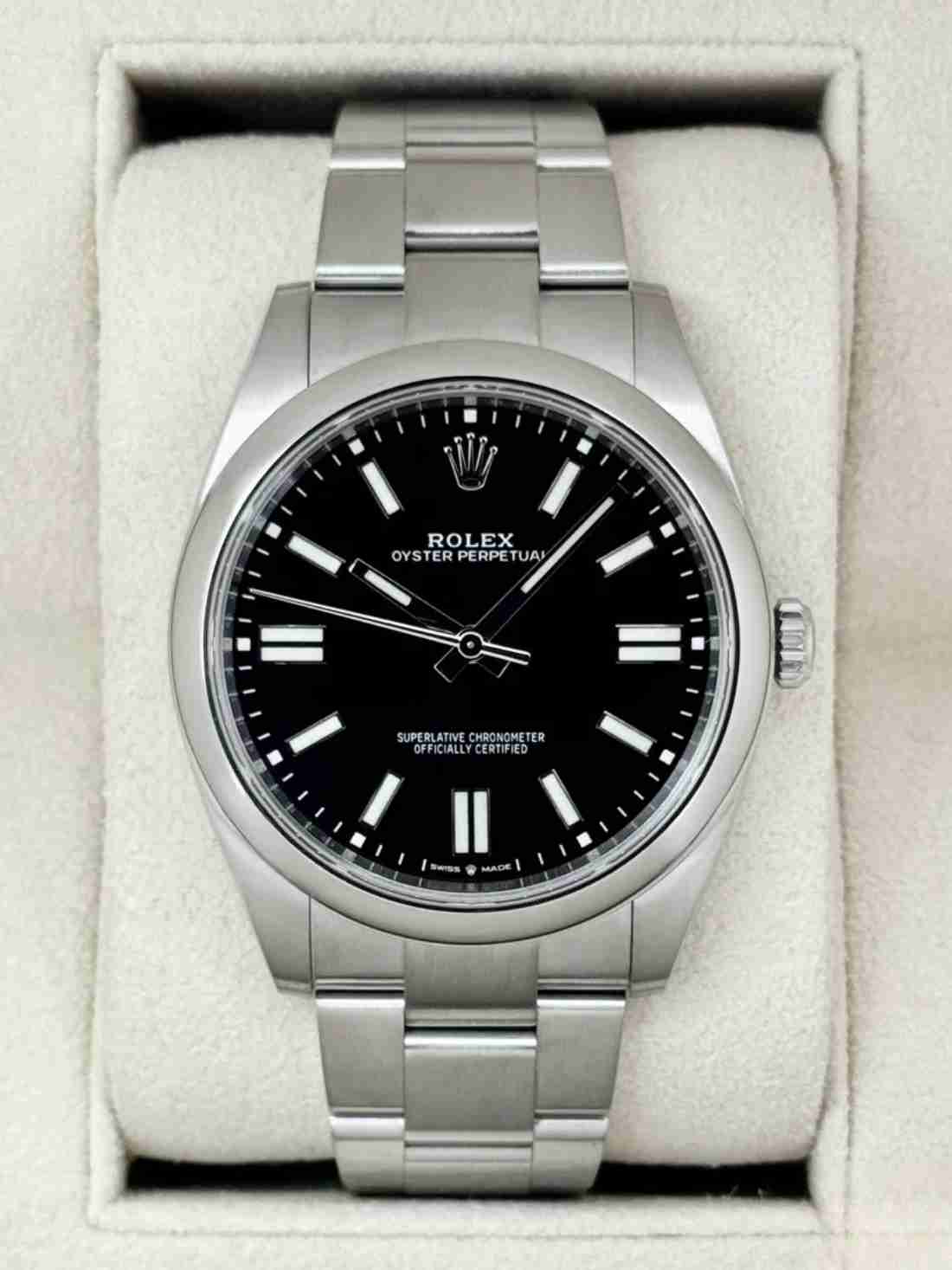 2023 Rolex Oyster Perpetual 41mm 124300 Black Dial