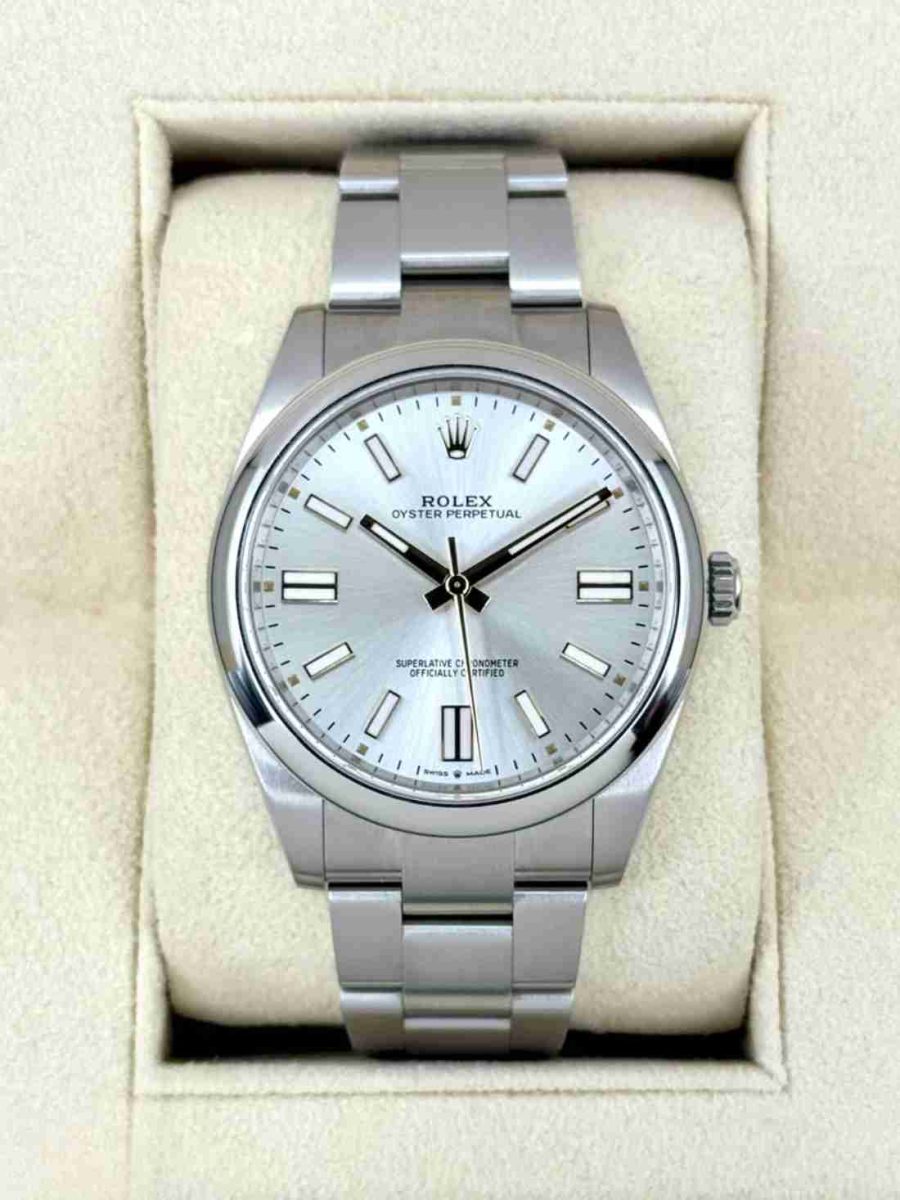 NEW 2025 Rolex Oyster Perpetual 41mm 124300 Silver Dial