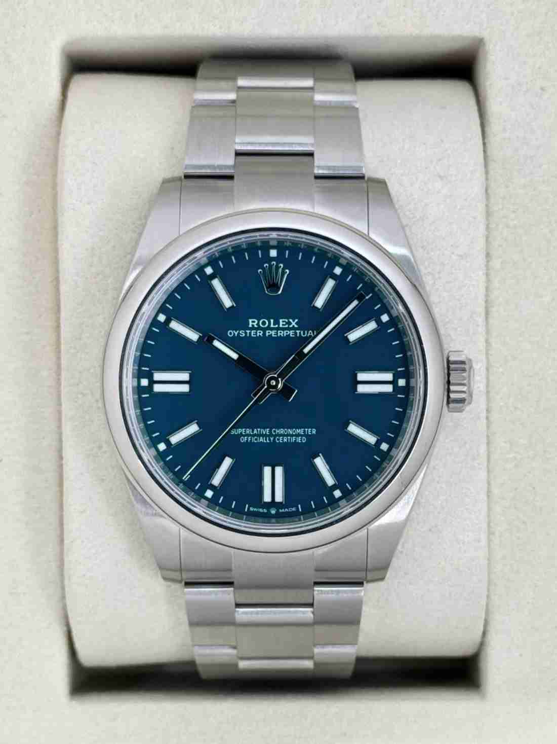 NEW 2026 Rolex Oyster Perpetual 41mm 134300 Med Blue Dial