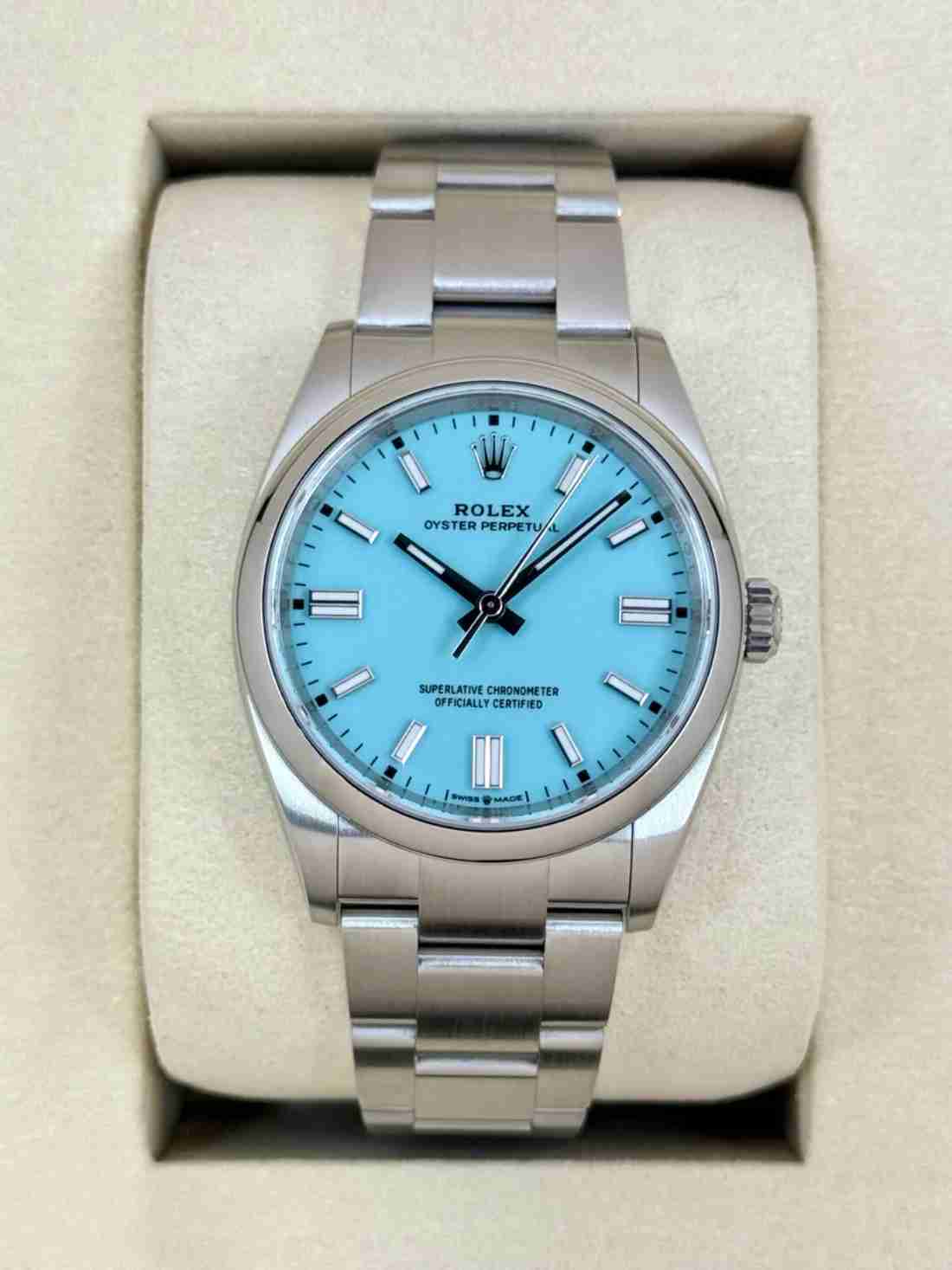 NEW 2026 Rolex Oyster Perpetual 36mm 126000 Tiffany Blue Dial