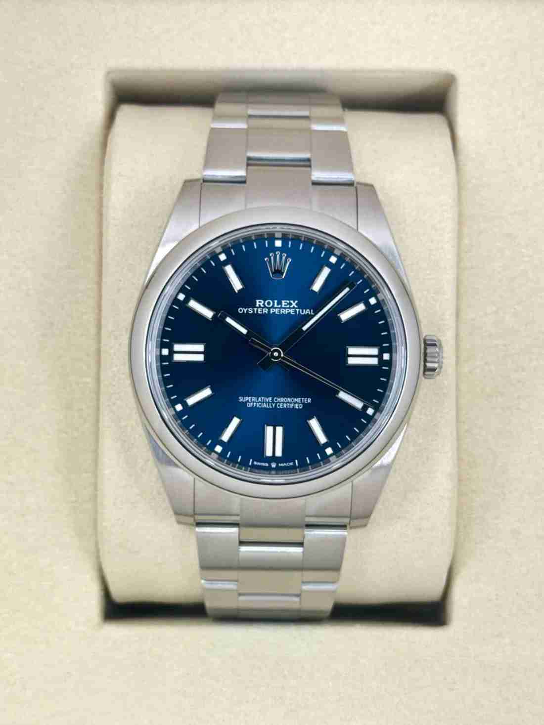 NEW 2025 Rolex Oyster Perpetual 41mm 124300 Blue Dial
