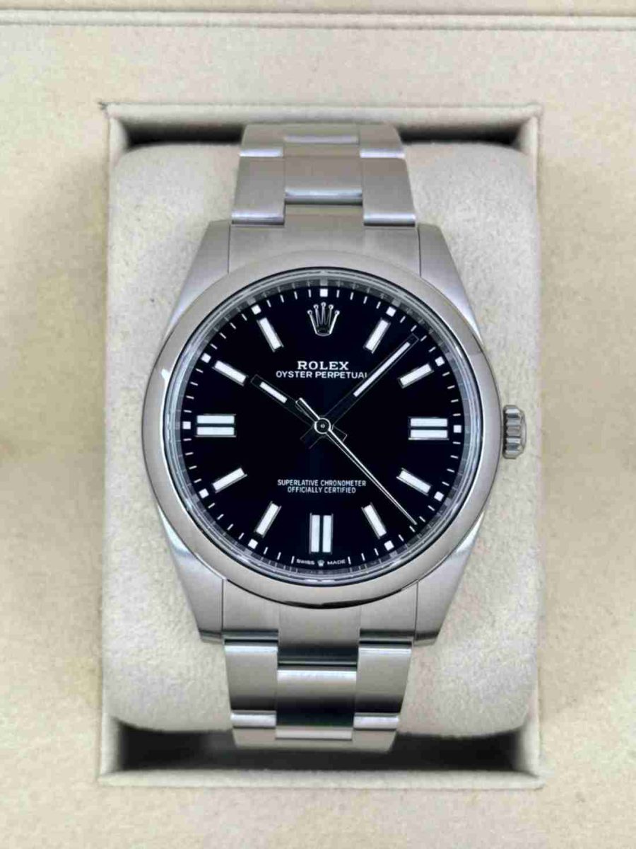 NEW 2025 Rolex Oyster Perpetual 41mm 124300 Black Dial