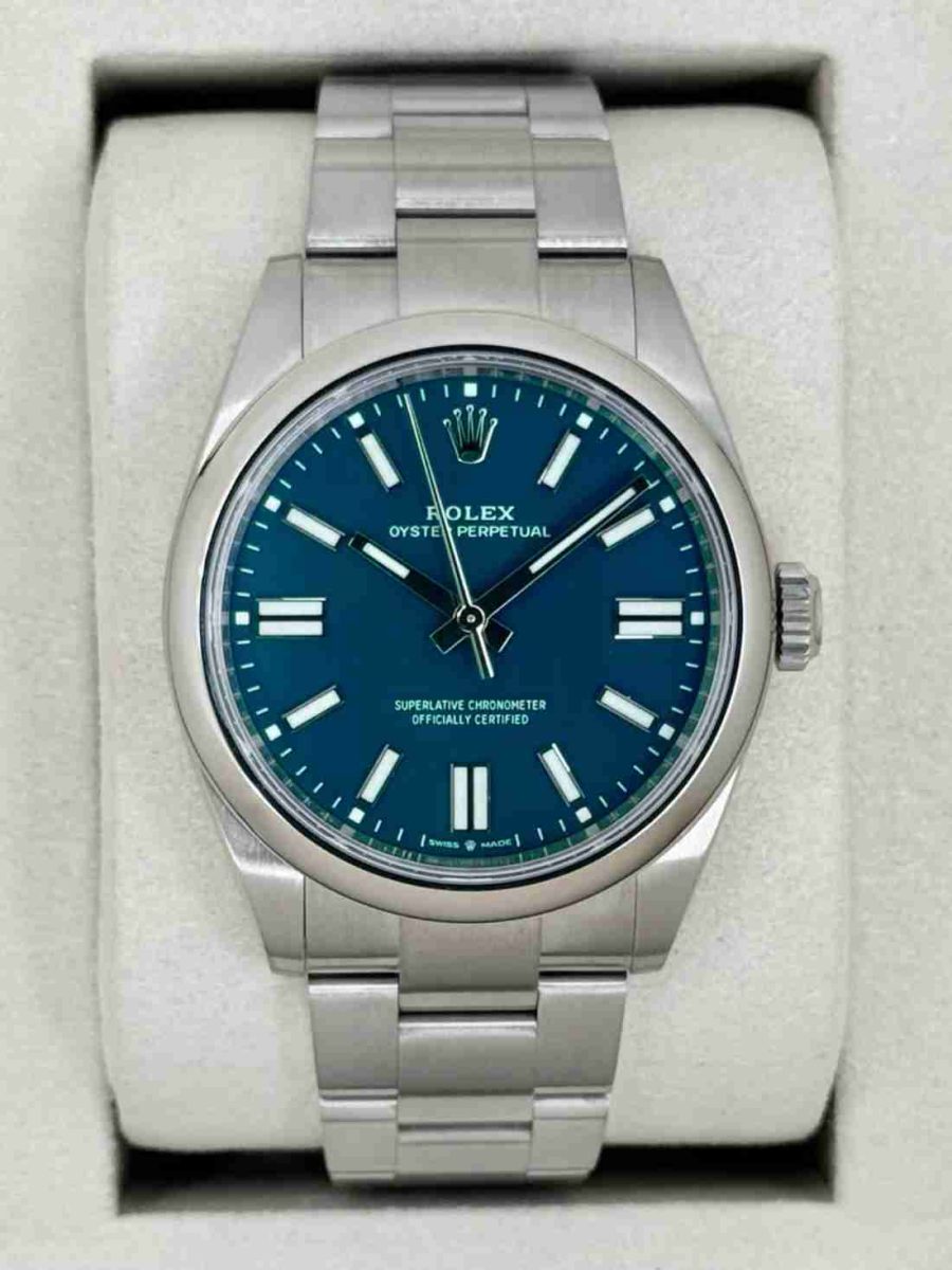 NEW 2025 Rolex Oyster Perpetual 41mm 134300 Med Blue Dial