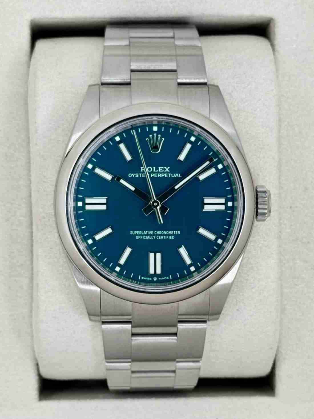 NEW 2025 Rolex Oyster Perpetual 41mm 134300 Med Blue Dial