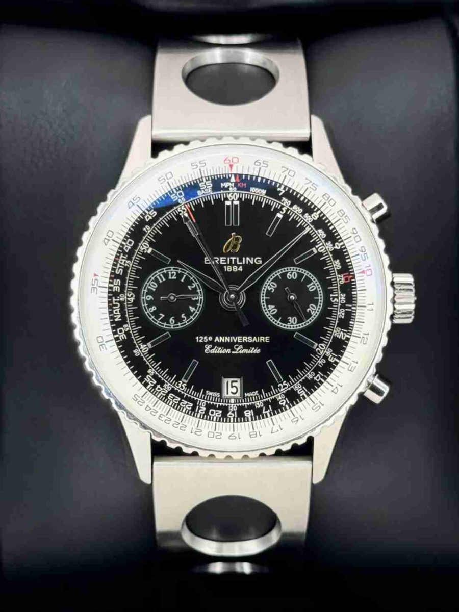 2011 Breitling Navitimer 125th Anniversary 43mm A26322 Stainless Steel Black Dial