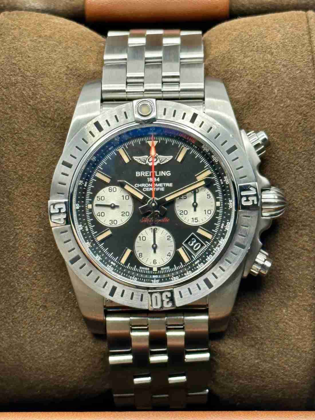 2016 Breitling Chronomat Airborn 41mm AB01442J/BD26 Black Dial