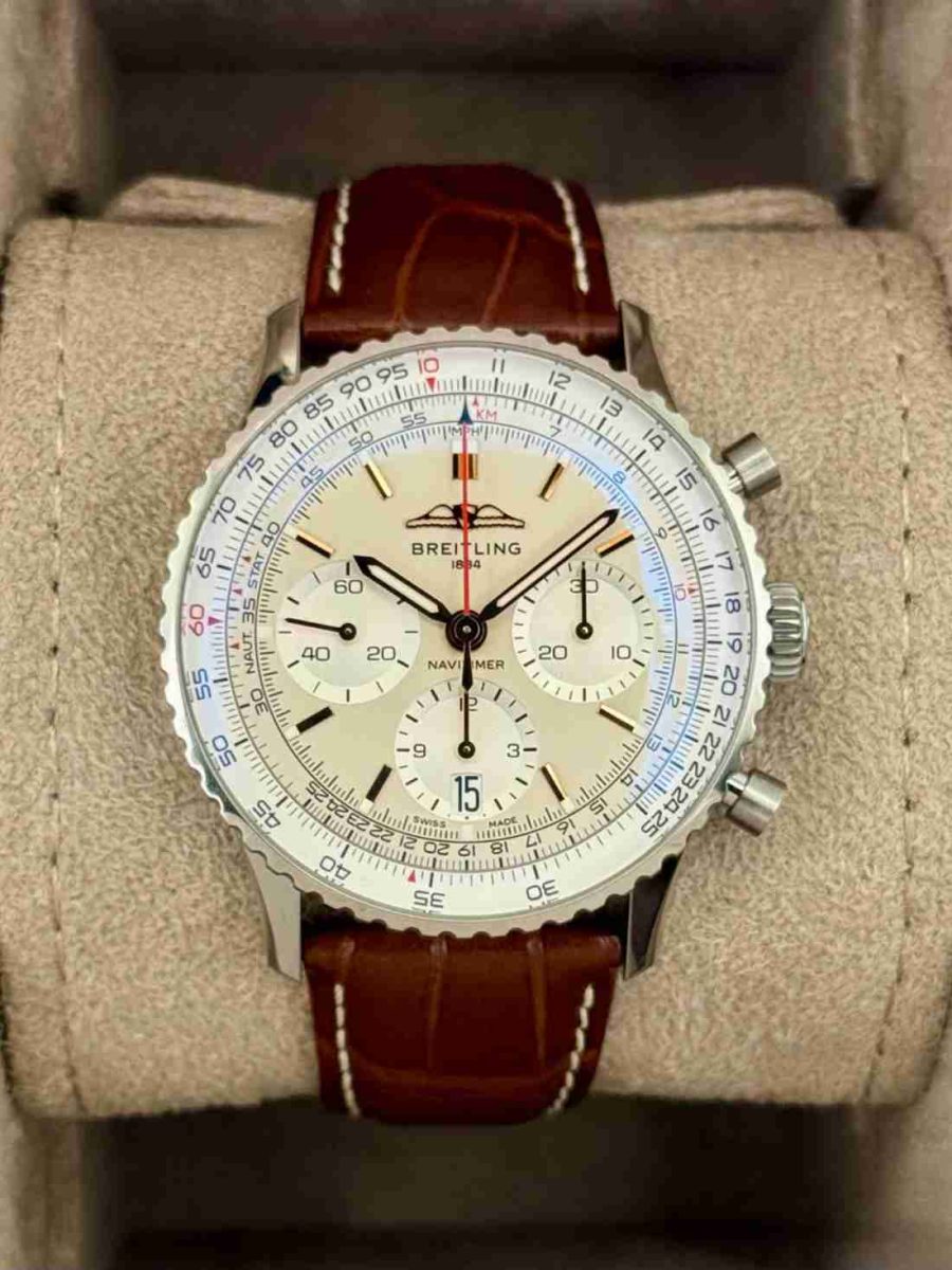 2024 Breitling Navitimer Chronograph B01 41mm AB0139 Stainless Steel Silver Dial