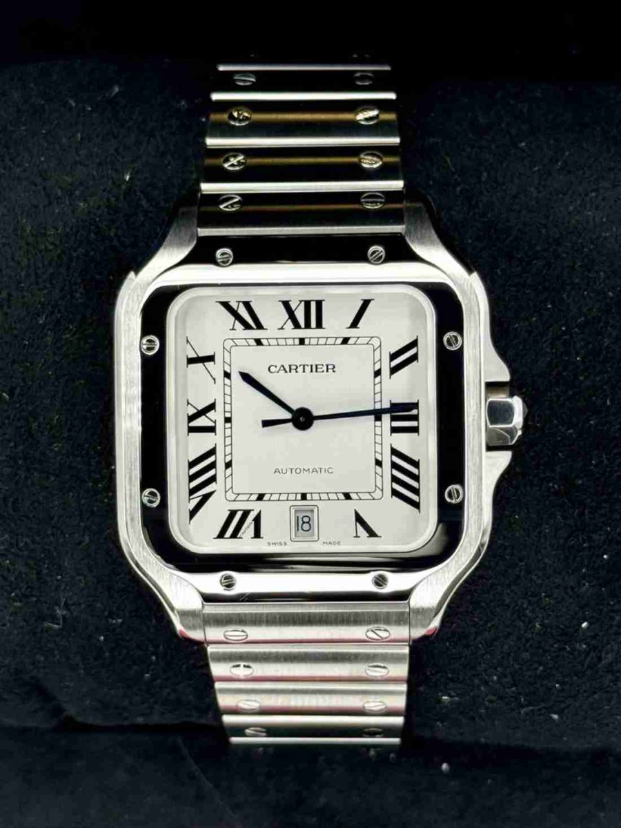 Santos De Cartier 39.8mm WSSA0018 Stainless Steel White Dial