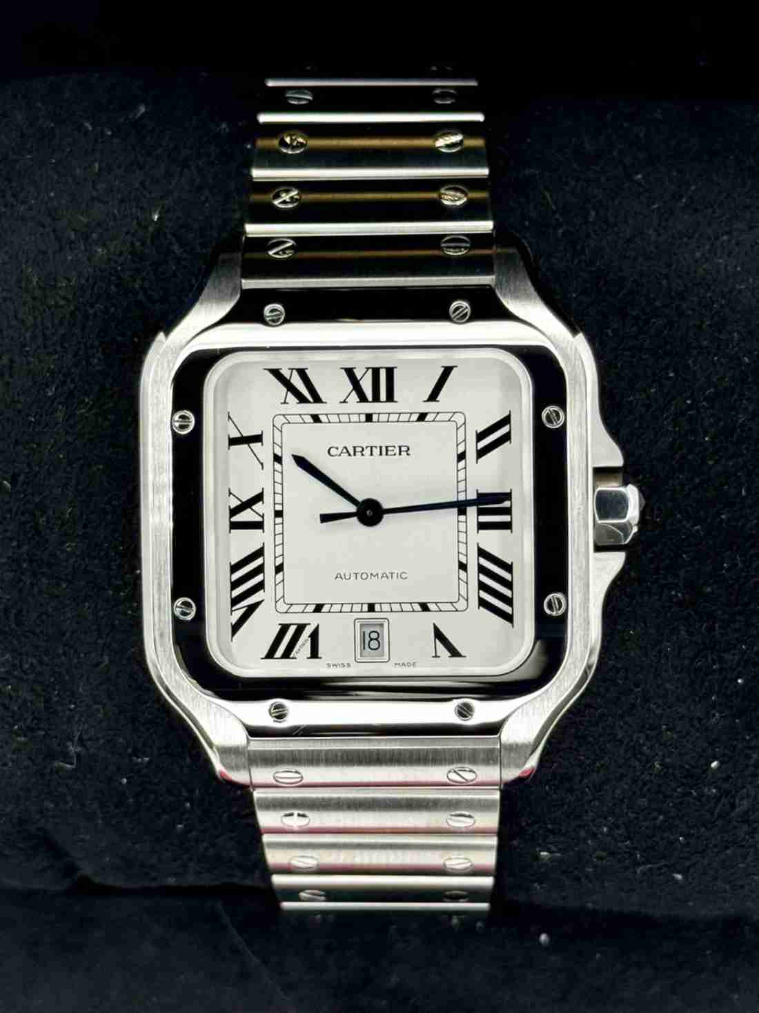 Santos De Cartier 39.8mm WSSA0018 Stainless Steel White Dial