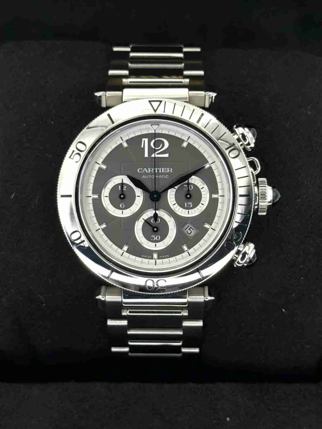 NEW 2023 Cartier Pasha 41mm Wspa0027 Chronograph Grey Dial