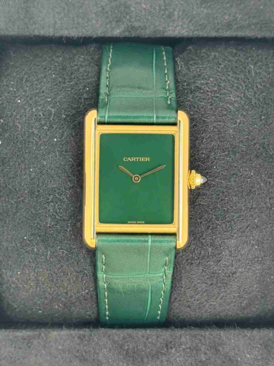 2023 Cartier Tank Louis Cartier Large 33.7mm WGTA0191 Gold White Dial