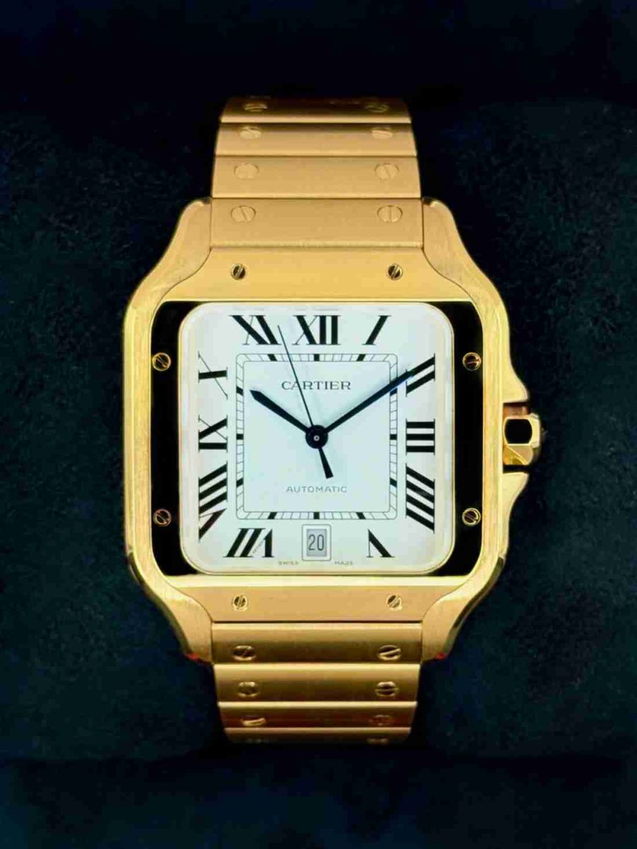 NEW 2026 Cartier Santos De Cartier 39.8mm WGSA0029 Yellow Gold White Dial