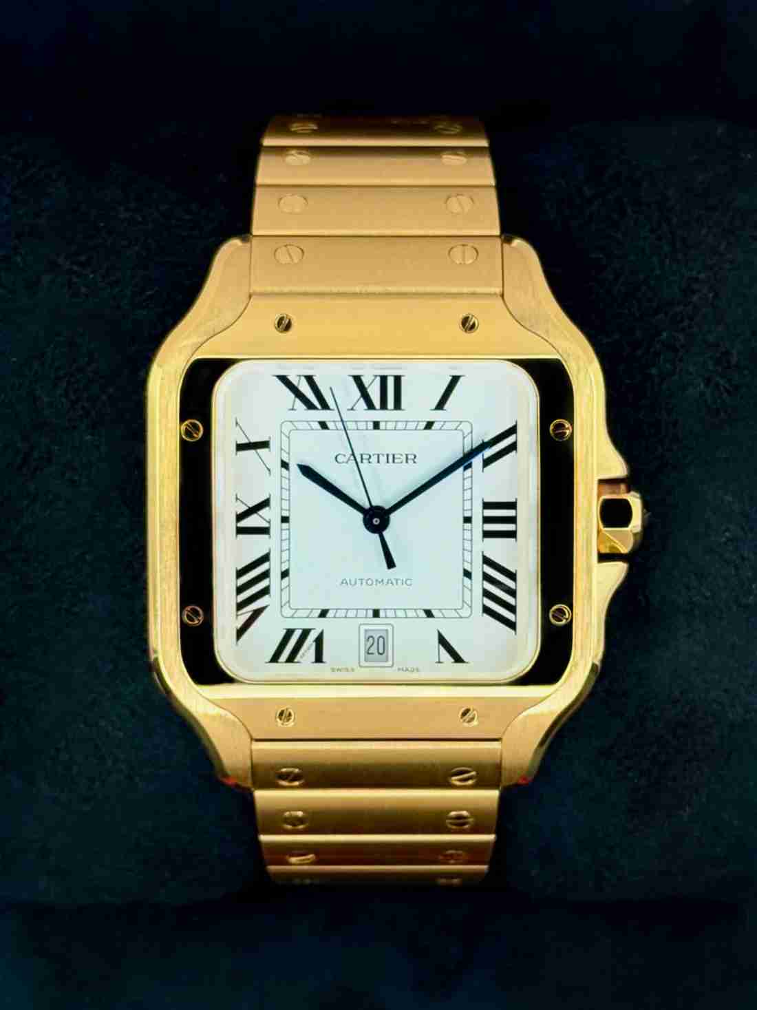 NEW 2026 Cartier Santos De Cartier 39.8mm WGSA0029 Yellow Gold White Dial