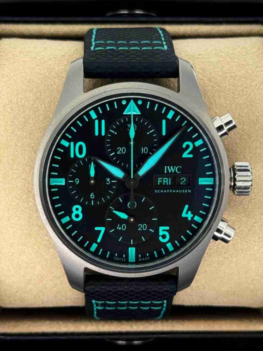 2023 IWC Pilot's Chronograph 41mm IW388108 Titanium Black Dial