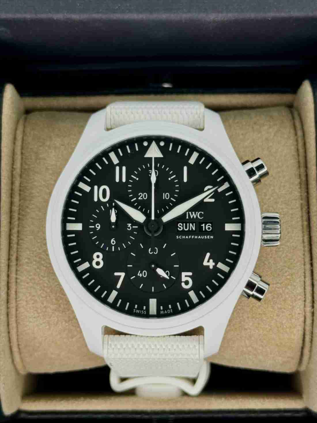 NEW 2024 IWC Pilot’s Chrono IW389105 44.5mm Top Gun Edition Lake Tahoe