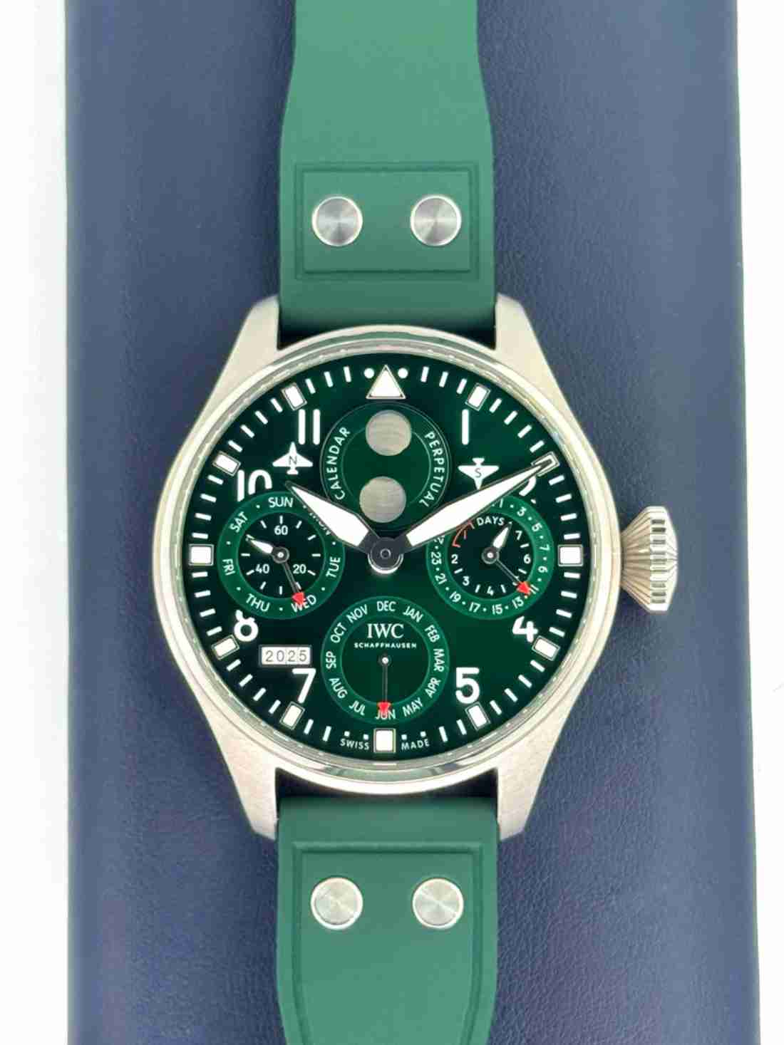2023 IWC Pilot's Watch Perpetual Calendar 46.2mm IW503608 Green