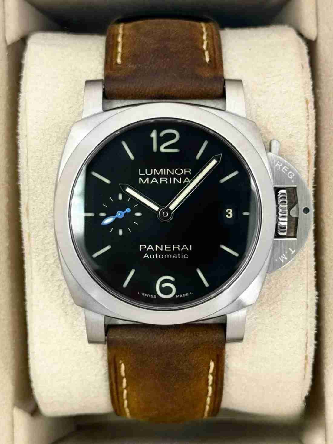2024 Panerai Quaranta 40mm PAM01372 Stainless Steel Black Dial