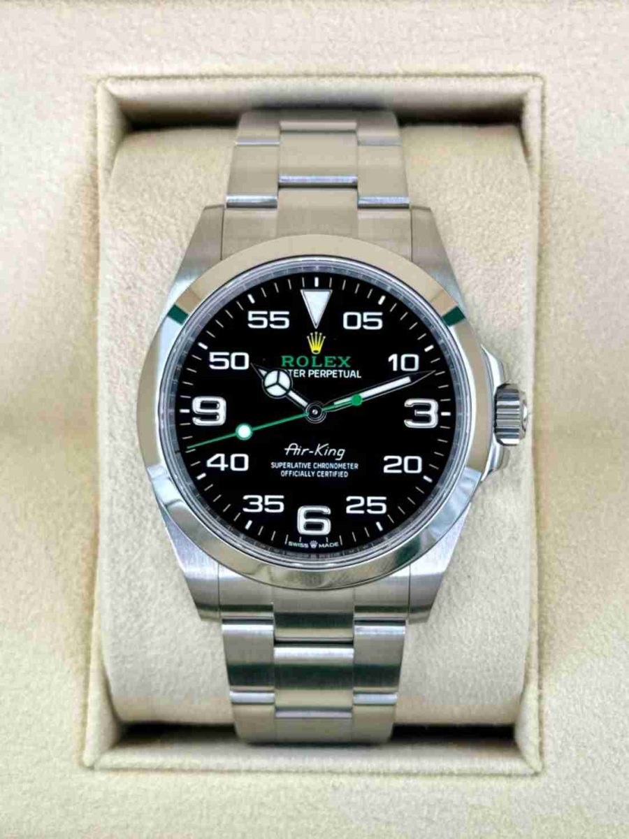 2022 Rolex Air-King 40mm 126900 Stainless Steel Black Dial