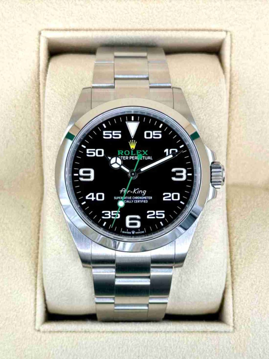 NEW 2024 Rolex Air-King 40mm 126900 Stainless Steel Black Dial