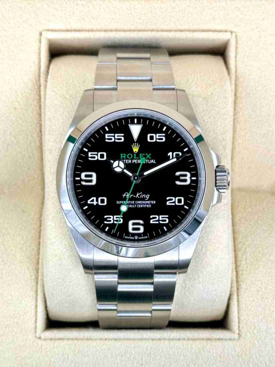2023 Rolex Air-King 40mm 126900 Stainless Steel Black Dial